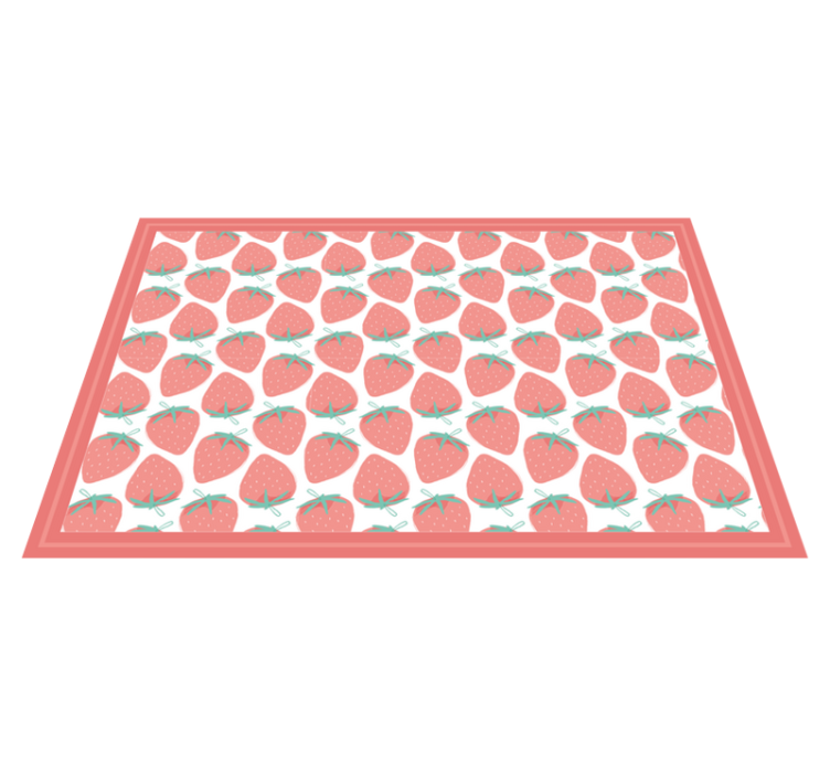 Original placemats strawberry pattern - TenStickers