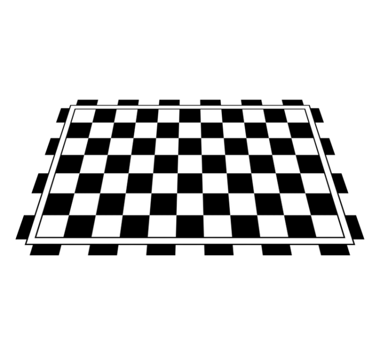 Modern placemats with checkered pattern design - TenStickers