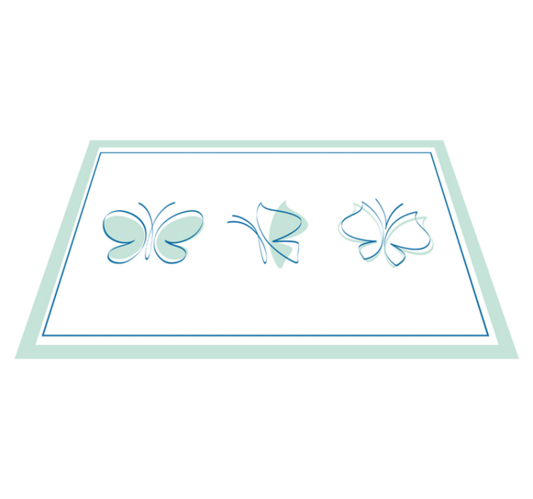 Original placemats with elegant butterfly designs - TenStickers