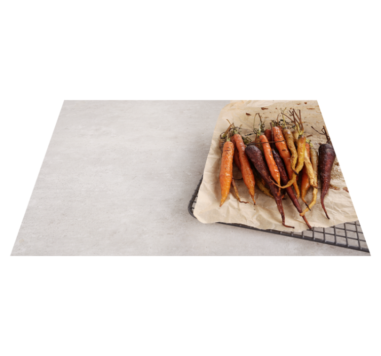 Restaurant placemats roasted colorful carrots - TenStickers
