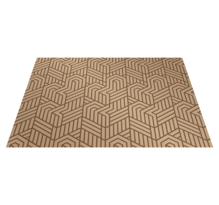 Modern placemats with geometric textured design - TenStickers