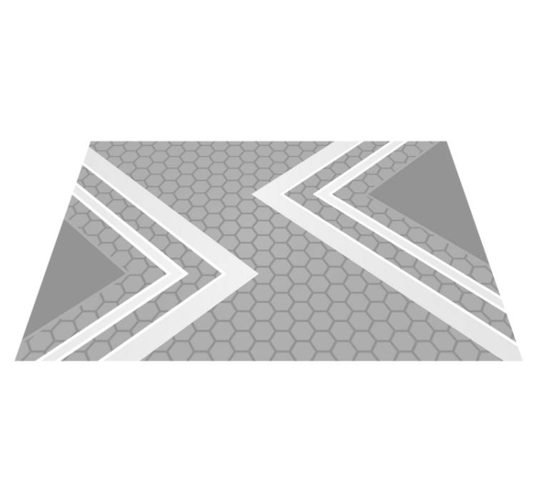 Modern placemats with geometric pattern accents - TenStickers