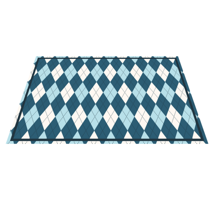 Modern placemats in harlequin pattern style - TenStickers