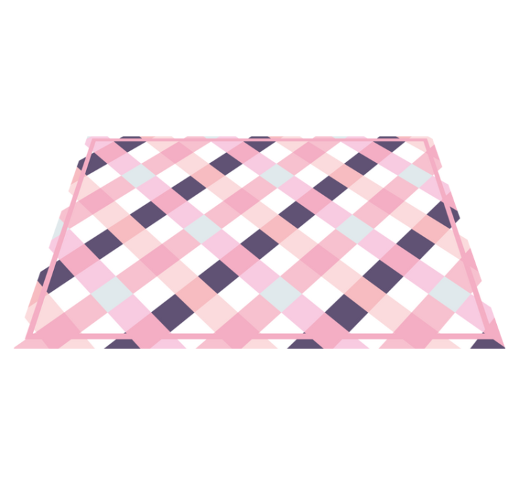 Textured placemats in soft hued plaid pattern - TenStickers