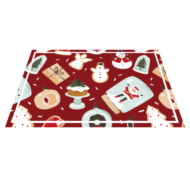 Christmas placemats with cheerful holiday designs - TenStickers