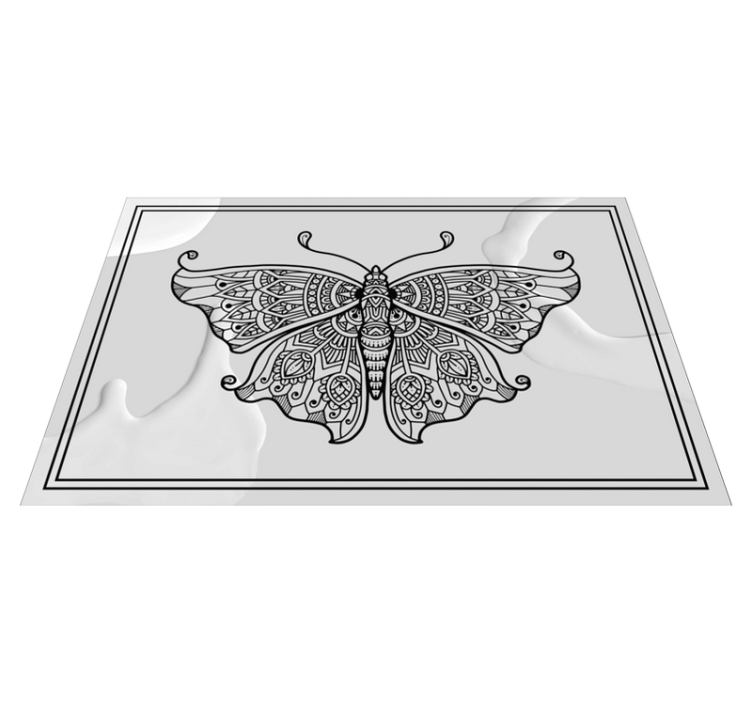 Original placemats intricate butterfly design - TenStickers