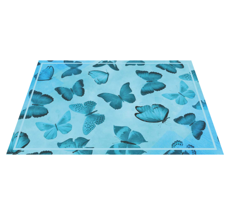 Textured placemats with butterfly design - TenStickers