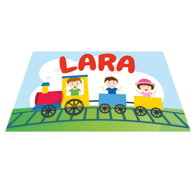 Children placemats train kids illustration - TenStickers