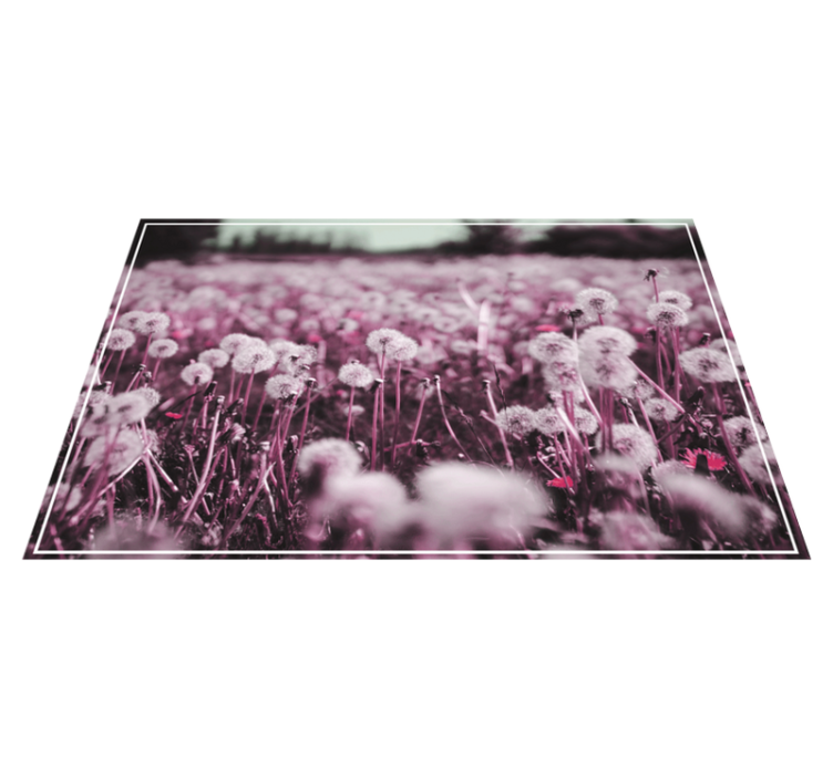 Textured placemats grapes and dandelions - TenStickers