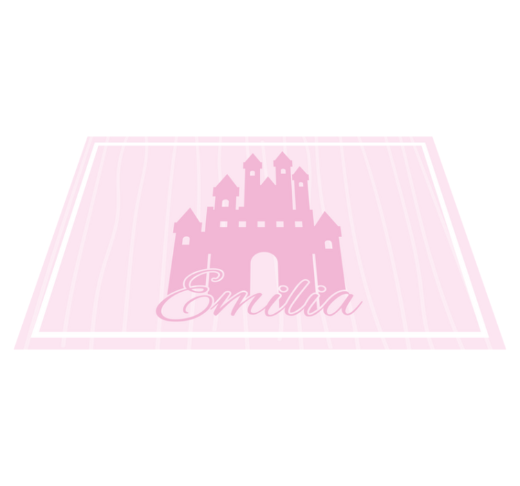 Children placemats with castle themed design - TenStickers