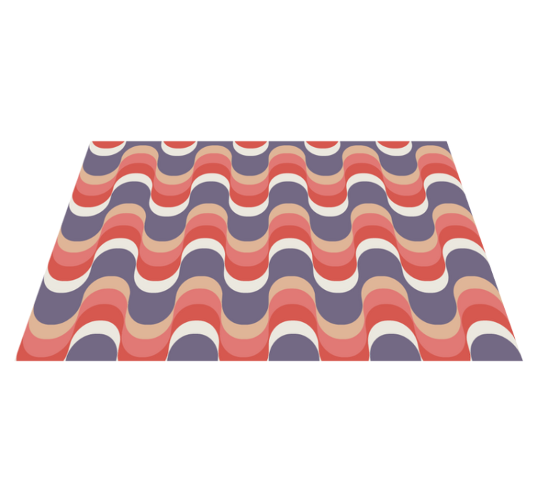 Modern placemats with wave pattern design - TenStickers
