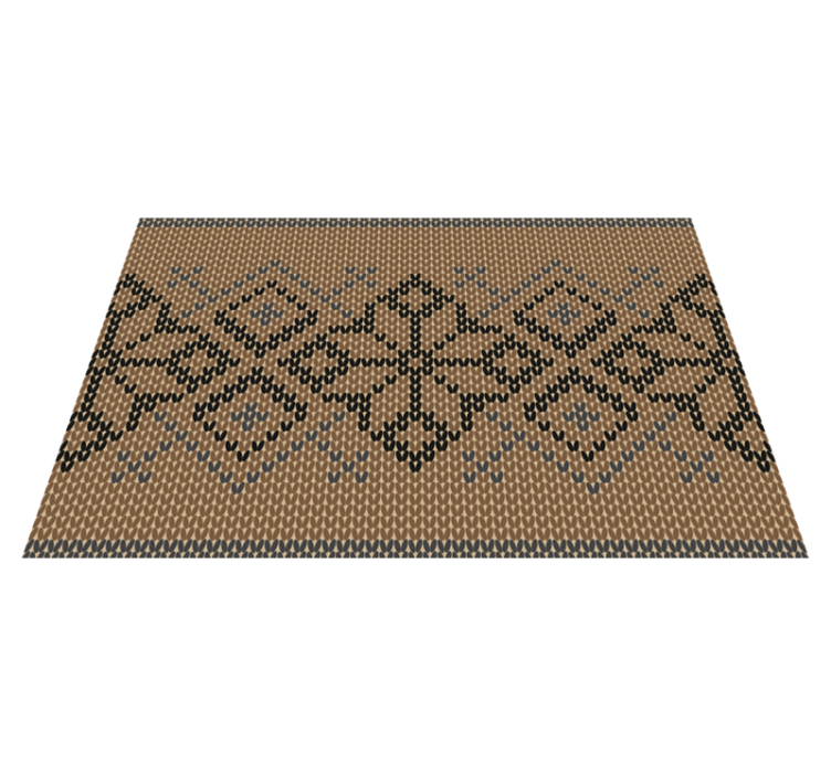 Textured placemats in contrasting geometric pattern - TenStickers