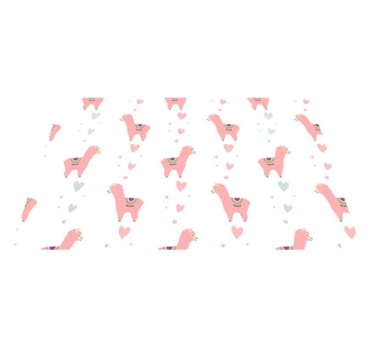 Children placemats cute llama design - TenStickers