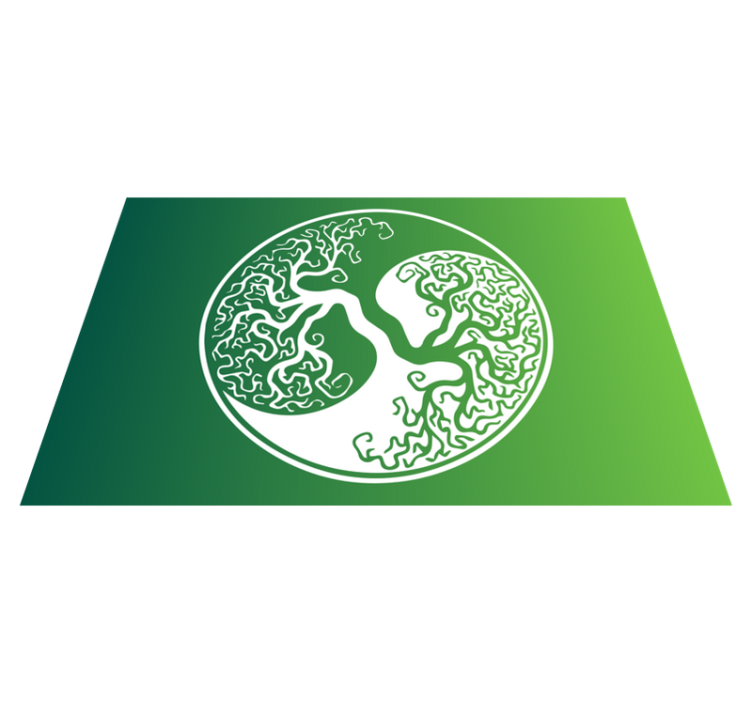 Modern placemats tree branches emblem - TenStickers