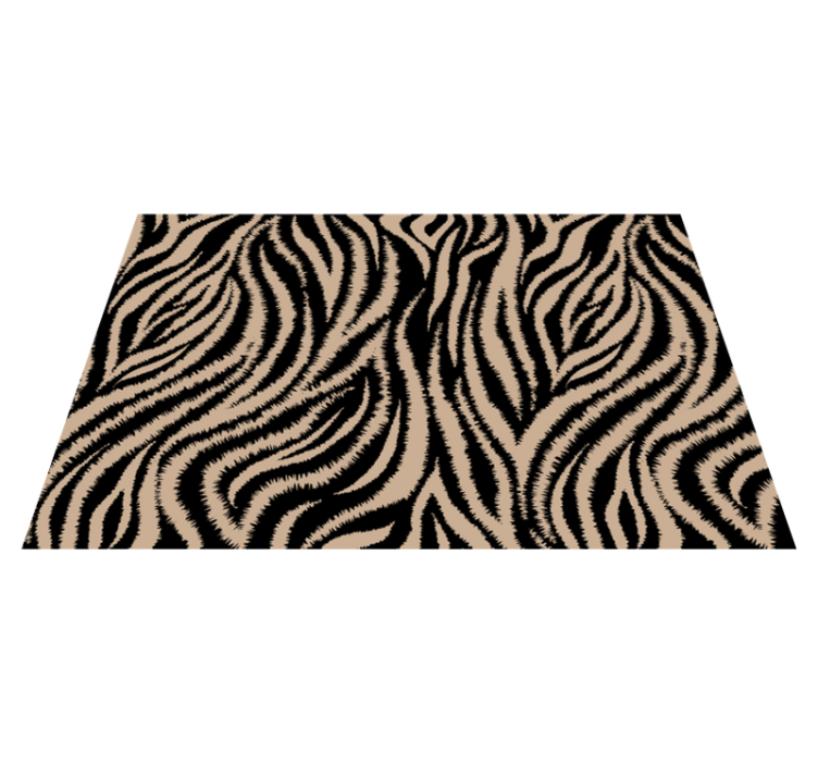 Textured placemats with zebra pattern surface - TenStickers