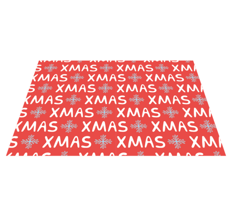 Christmas placemats in festive red xmas design - TenStickers