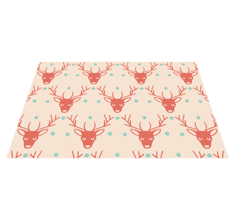 Christmas placemats with reindeer pattern design - TenStickers