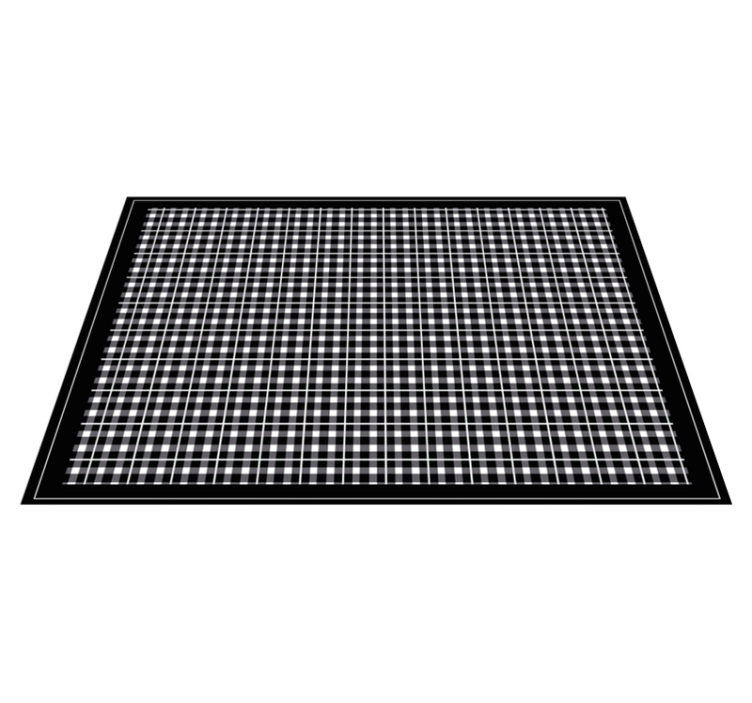 Textured placemats for checked table top - TenStickers