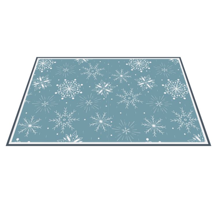 Christmas placemats with snowflake pattern design - TenStickers
