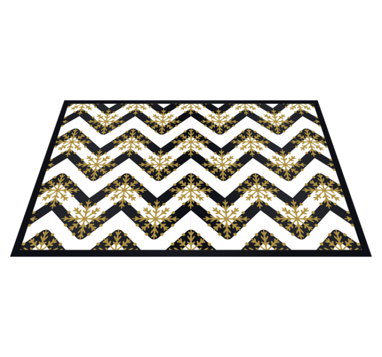 Christmas placemats chevron snowflake design - TenStickers