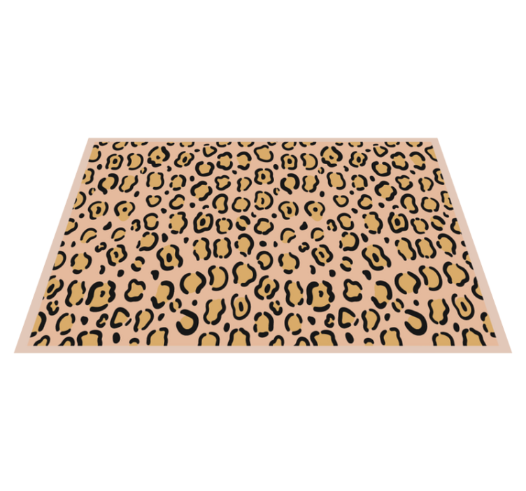 Textured placemats leopard skin pattern - TenStickers