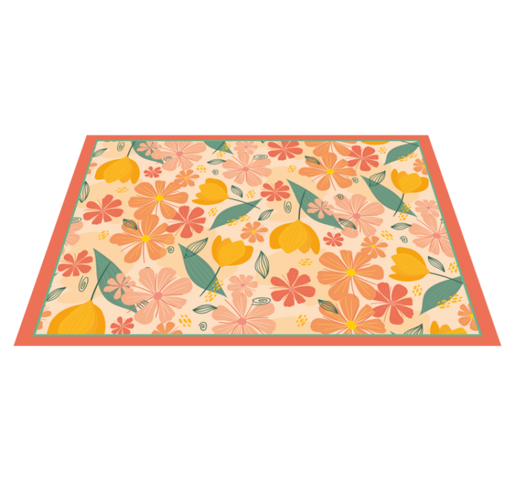 Original placemats floral design mat - TenStickers