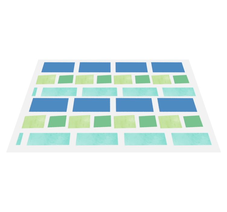 Modern placemats colorful rectangles design - TenStickers