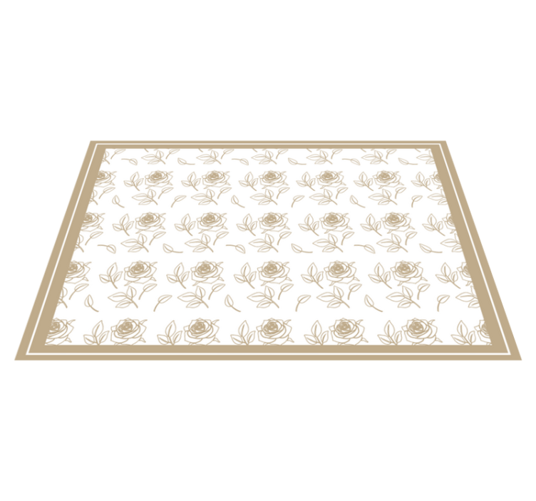 Original placemats floral pattern border - TenStickers
