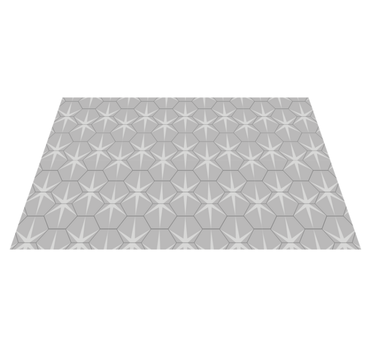 Textured placemats hexagonal star design - TenStickers