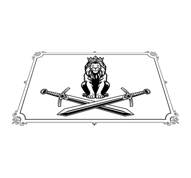 Original placemats lion king emblem - TenStickers