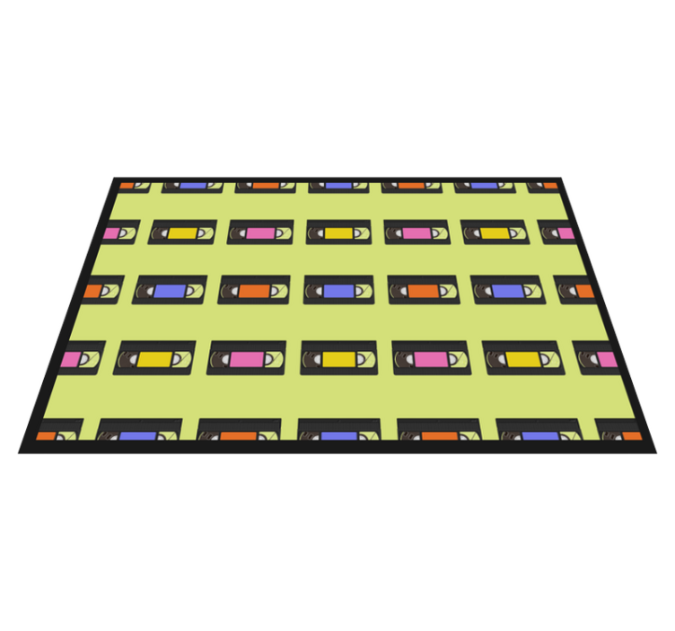 Original placemats colorful video tape design - TenStickers