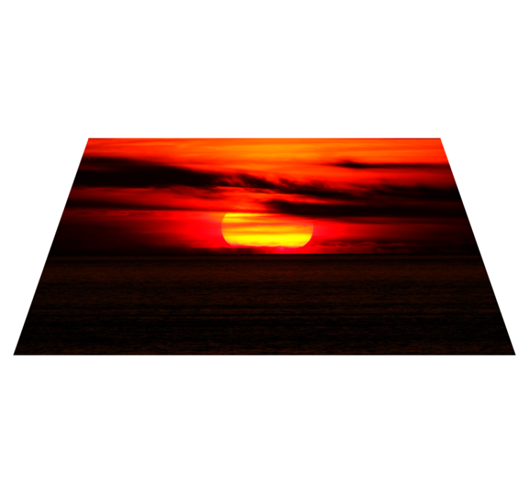 Elegant placemats sunset over ocean - TenStickers
