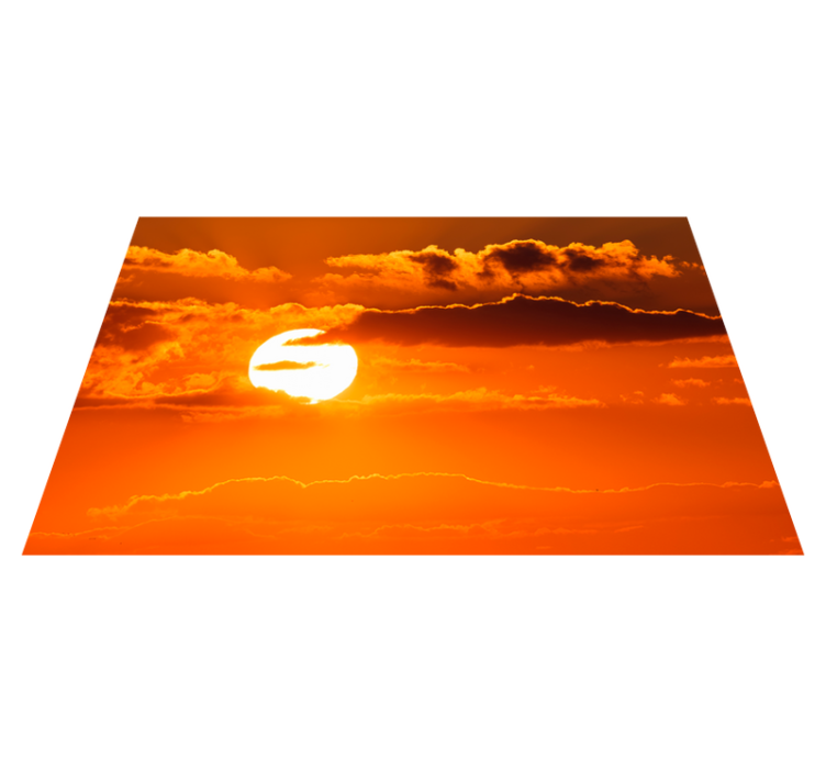 Modern placemats sunset sky view - TenStickers