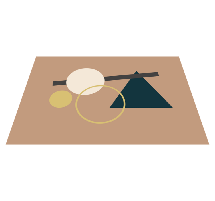 The balance of geometric modern placemats - TenStickers