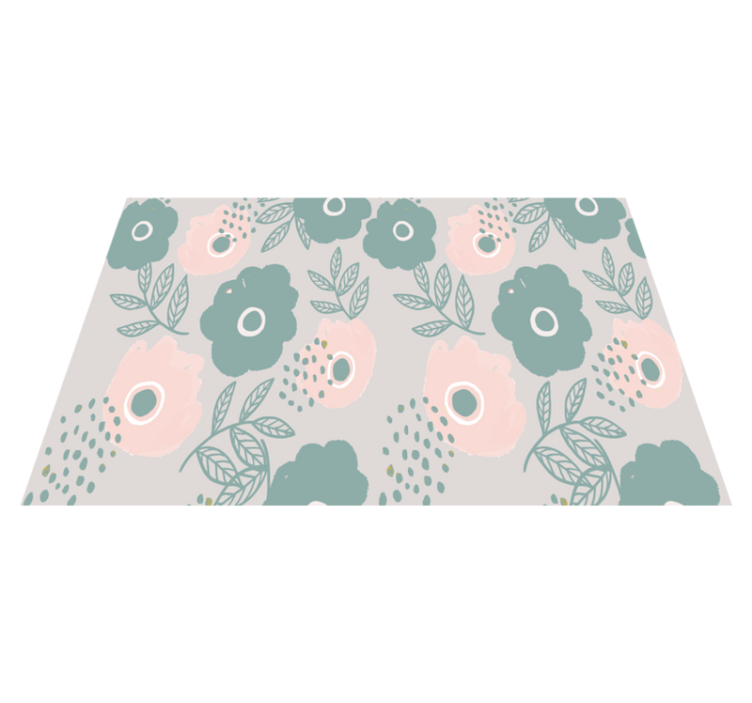 Placemats with quote floral quote background - TenStickers