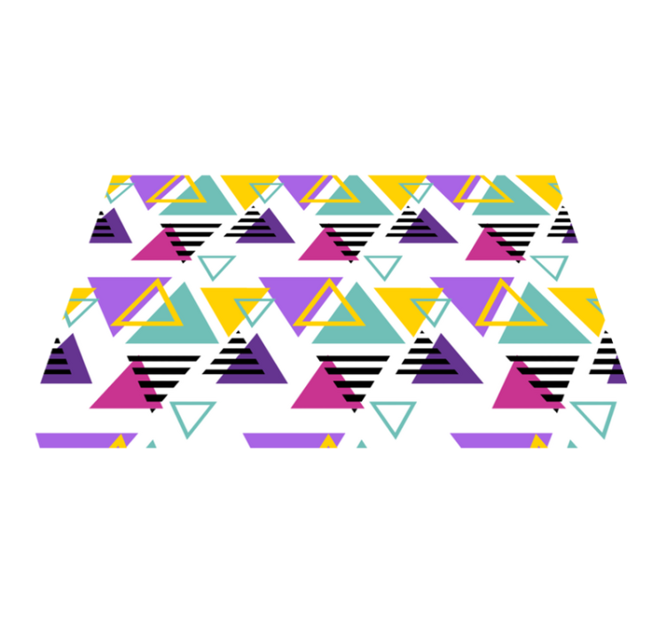 Modern placemats colorful geometric triangles - TenStickers