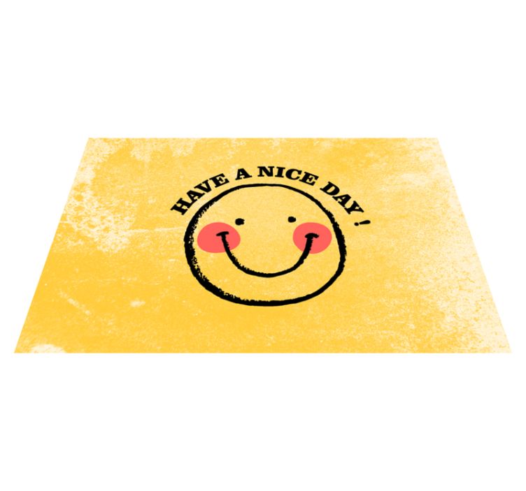 Placemat with quote smiling face quote - TenStickers
