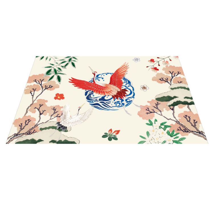 Original placemats elegant crane design - TenStickers