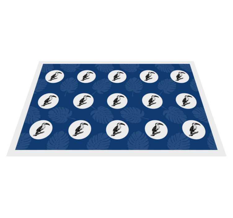 Original placemats tropical bird design - TenStickers