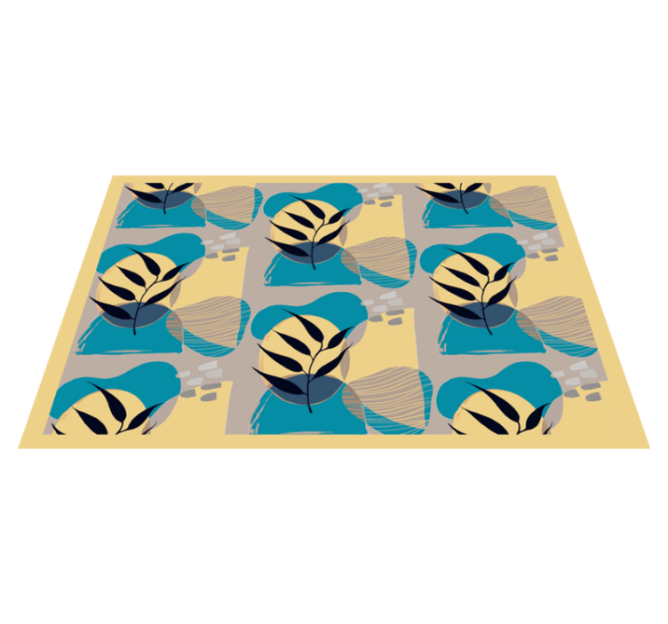 Modern placemats with stylish leaf designs - TenStickers