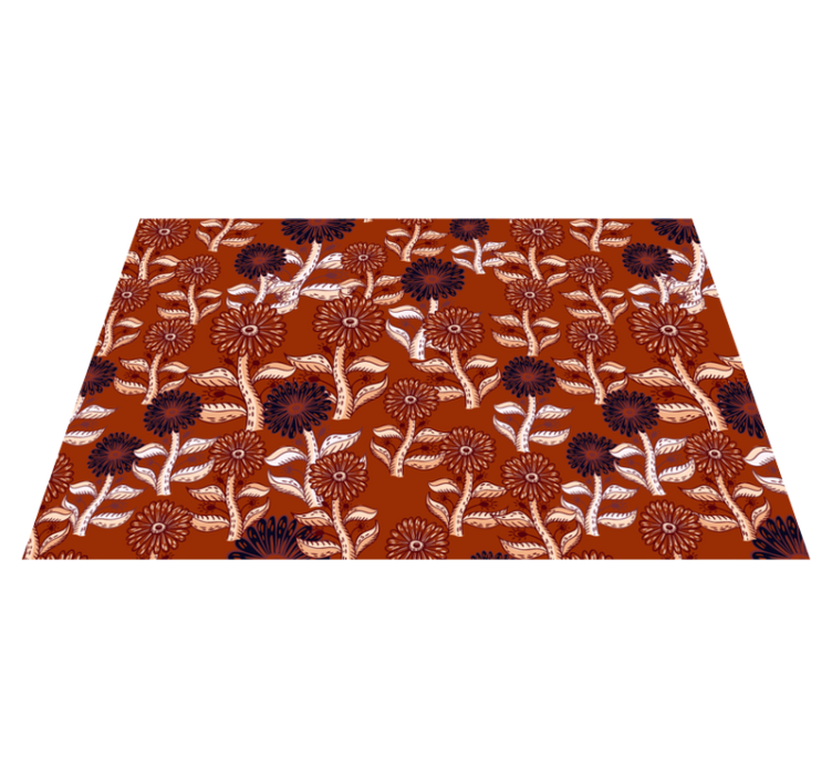 Original placemats floral design tableware - TenStickers