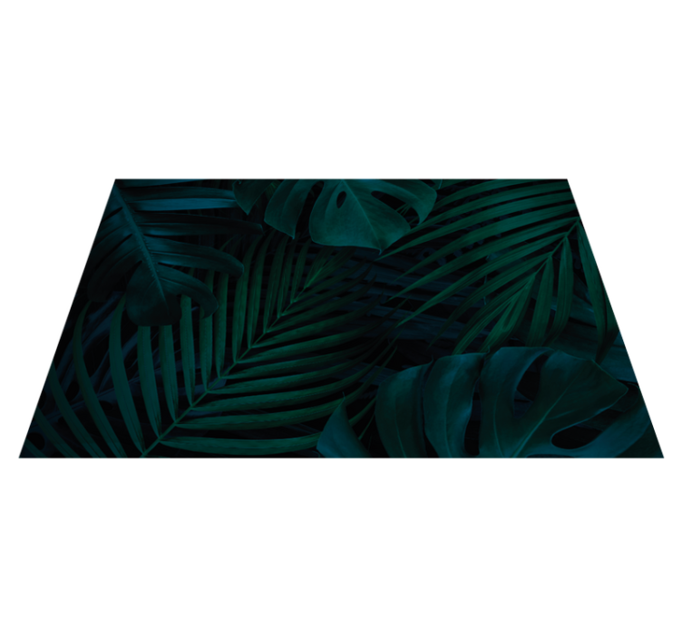 Textured placemats with tropical leaf design - TenStickers