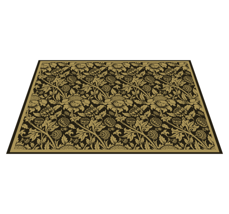 Elegant placemats botanical elegance - TenStickers