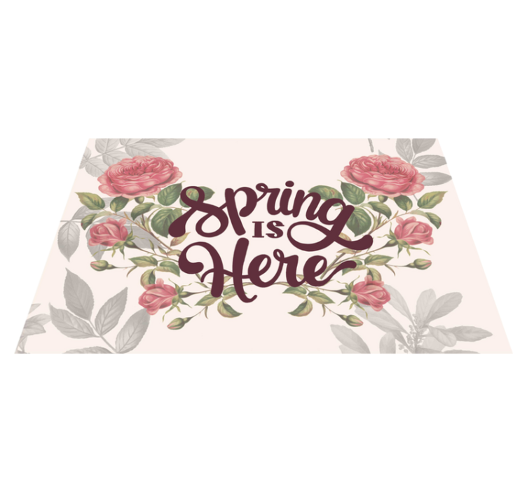 spring is here home placemats - TenStickers