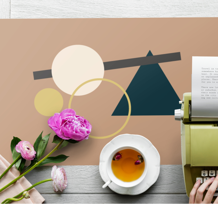 The balance of geometric modern placemats - TenStickers