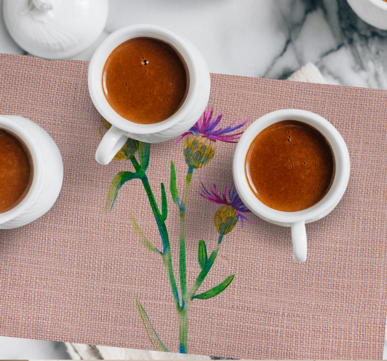 Woven Thistle vinyl placemat - TenStickers