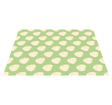 Green and Yellow Lemon citrus table mat - TenStickers