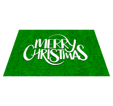 Christmas placemats with merry holiday wishes - TenStickers