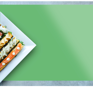 Modern placemats sleek green design - TenStickers