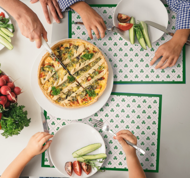 Original placemats clover pattern design - TenStickers